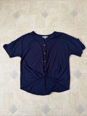 Absolutely Famous Navy Top